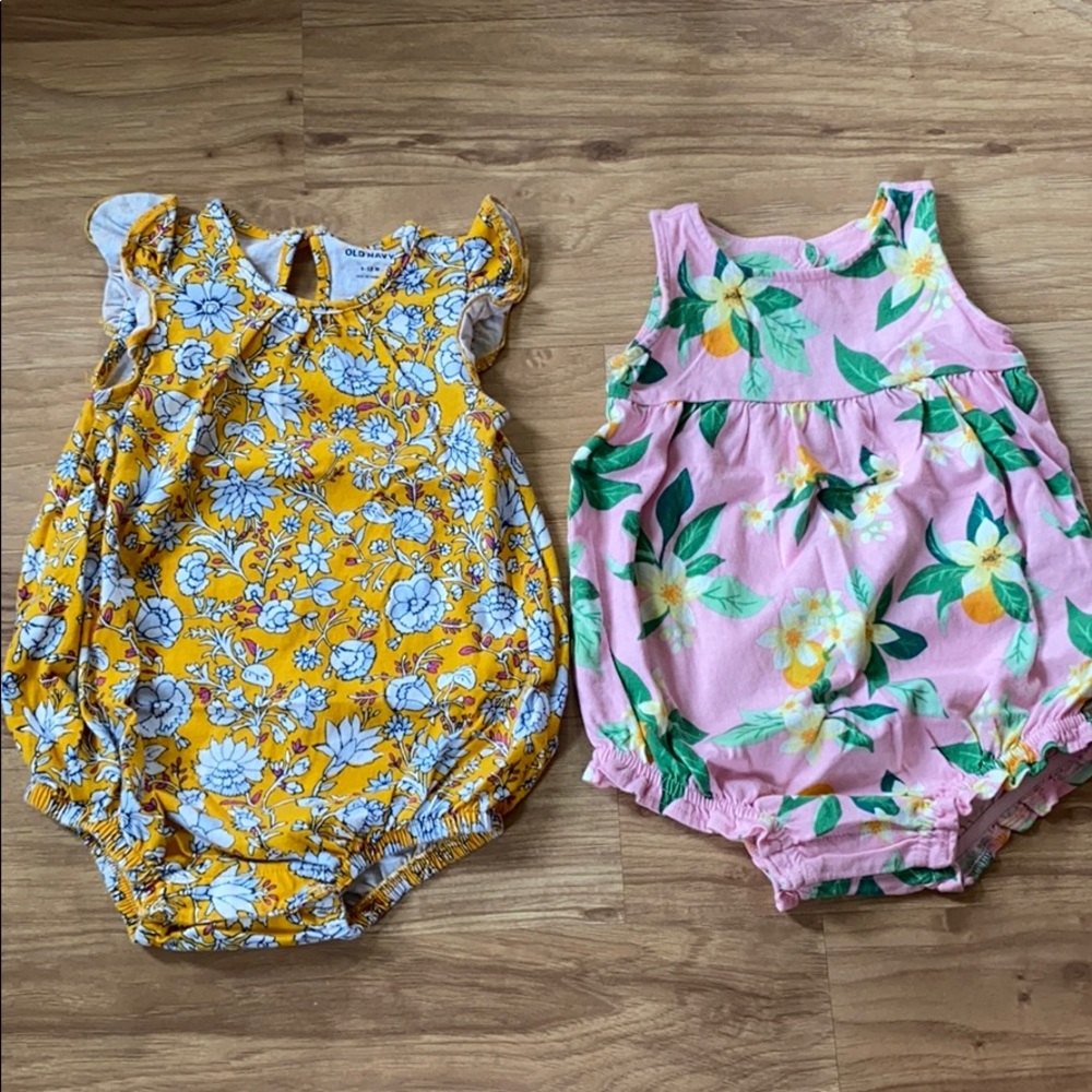 Summertime bubble rompers